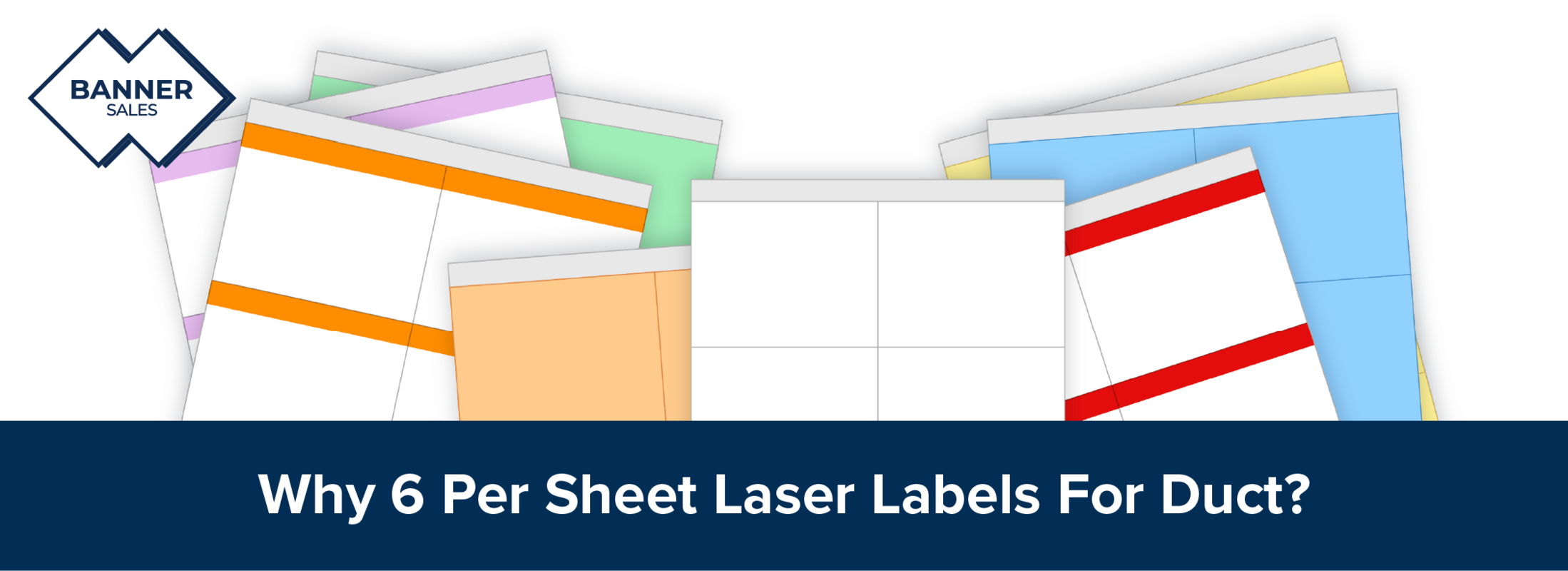 Why 6 per sheet laser labels for duct?